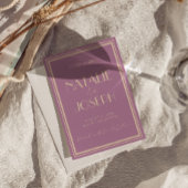 Classy Wisteria Old Money Fancy Photo Wedding セーブザデート