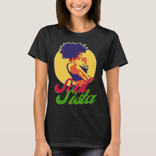 Classy Womens African Head Wrap Black Pride  Soul  Tシャツ (正面)