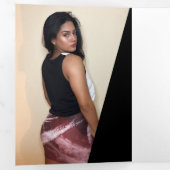 Classy Yellow モダン Artistの概要 三つ折りカード (内部最初)