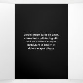 Classy Yellow モダン Artistの概要 三つ折りカード (内部中)