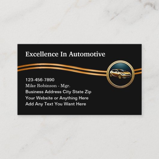Clasy 車の Services Business Card 名刺 (正面)