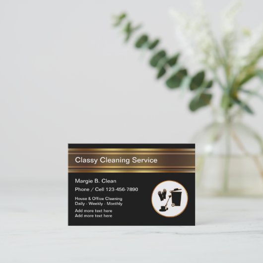 Clasy Cleaning Service名刺 名刺 (スタンド正面)