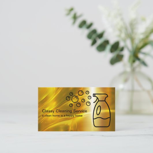 Clasy Cleaning Service名刺 名刺 (スタンド正面)