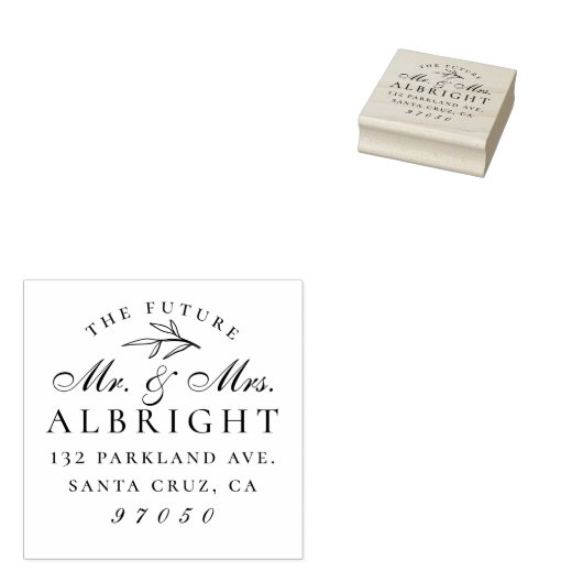 Clasy Futureミセス・ネーム氏の結婚差出人住所 ラバースタンプ (押印)