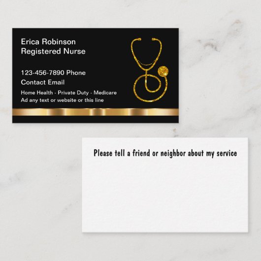 Clasy Medical登録ナース名刺 名刺 (正面/裏面)