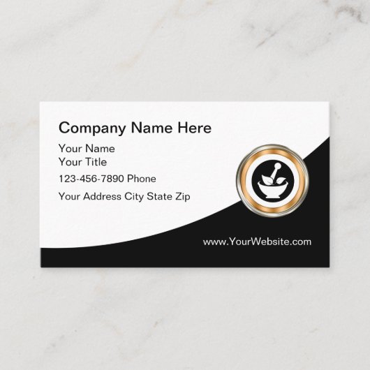 Clasy Pharmacy ユニーク Logo名刺 名刺 (正面)