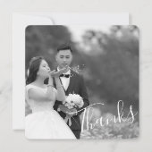 Clasy Script Black/Whiteの結婚写真感謝していの保存 セーブザデート (正面)