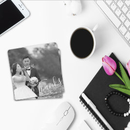 Clasy Script Black/Whiteの結婚写真感謝していの保存 セーブザデート