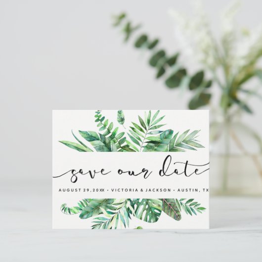 Clasy Water色のトロピカル離れ救の日付v1 案内ポストカード (スタンド正面)