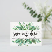 Clasy Water色のトロピカル離れ救の日付v2 案内ポストカード (スタンド正面)