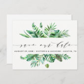 Clasy Water色のトロピカル離れ救の日付v3 案内ポストカード (正面/裏面)