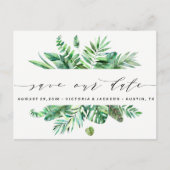 Clasy Water色のトロピカル離れ救の日付v3 案内ポストカード (正面)