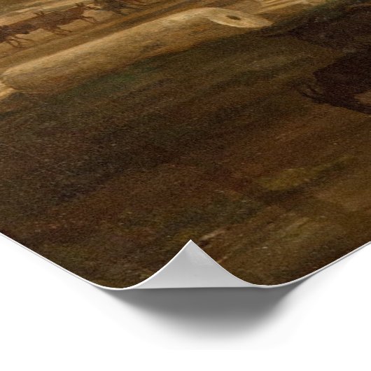 Claude Lorrain – ローマのフォーラムの遺跡 ポスター (角)