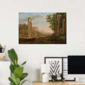 Claude Lorrain – ローマのフォーラムの遺跡 ポスター (ホームオフィス)