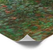 Claude Monetによるアルゼンテイユのアーティストガーデン ポスター (角)