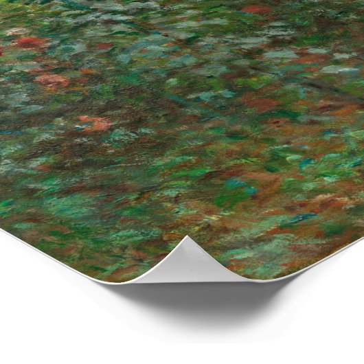 Claude Monetによるアルゼンテイユのアーティストガーデン ポスター (角)