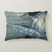 Claude Monetによるジーン・モネの揺りかごへ アクセントクッション (正面)