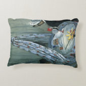 Claude Monetによるジーン・モネの揺りかごへ アクセントクッション (裏面)