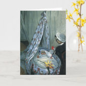 Claude Monetによるジーン・モネの揺りかごへ カード (黄色い花)