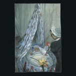 Claude Monetによるジーン・モネの揺りかごへ キッチンタオル<br><div class="desc">Claude MonetによるJean Monet in His Cradle (1867)は、ヴィンテージ印象派の素晴らし美術家のポートレート絵画である。アーティストの息子はベビーとして揺りかごで眠っている。彼の母親か乳母は、彼が子供部屋の彼のバシネットで眠っている間に彼を見ている。アーティストについて：クロード・モネ(1840-1926)は印象派の運動の創始者であフランスのり絵画、その絵画の大部分は「空中に浮かぶ」（野外に浮かぶ）スタイル印象派の風景である。</div>
