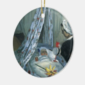 Claude Monetによるジーン・モネの揺りかごへ セラミックオーナメント (左)