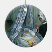 Claude Monetによるジーン・モネの揺りかごへ セラミックオーナメント (裏面)