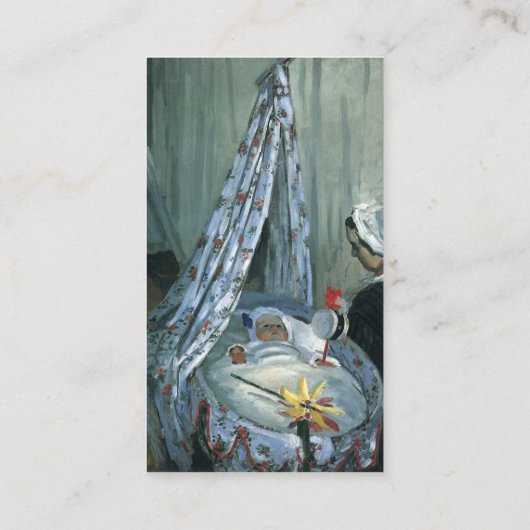 Claude Monetによるジーン・モネの揺りかごへ 名刺 (裏面)