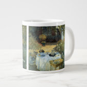 Claude Monetによる昼食会、ヴィンテージ印象派 ジャンボコーヒーマグカップ (正面右)