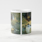 Claude Monetによる昼食会、ヴィンテージ印象派 ジャンボコーヒーマグカップ (正面)