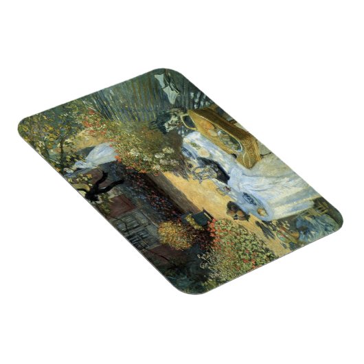 Claude Monetによる昼食会、ヴィンテージ印象派 マグネット (右側)