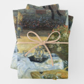 Claude Monetによる昼食会、ヴィンテージ印象派 ラッピングペーパーシート (インサイチュ)