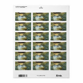 Claude Monetによる昼食会、ヴィンテージ印象派 ラベル (フルシート)