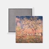 Claude MonetによるGibernyの春 マグネット (正面/裏面)