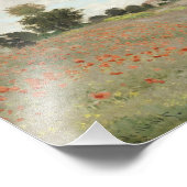 Claude Monetのアルゼンテイユ近くのポピー畑 フォトプリント (角)