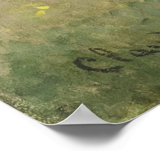 Claude Monetのアルゼンテイユ近くのポピー畑 ポスター (角)