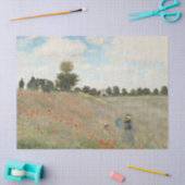 Claude Monetのアルゼンテイユ近くのポピー畑 薄葉紙 (クラフト)