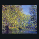 Claude Monetの近くのエプテ川で曲げる ポスター<br><div class="desc">Bend in Epte River near Giverny (1888) by Claude Monetは、美しい晴れた日にフランスのノルマンディにあるエプテ川の岸に木を植えたヴィンテージ印象派のアート絵画自然の作品である。アーティストについて：クロード・モネ(1840-1926)は印象派の運動の創始者であフランスのり絵画、その絵画の大部分は「空中に浮かぶ」（野外に浮かぶ）スタイル印象派の風景である。</div>