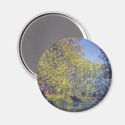 Claude Monetの近くのエプテ川で曲げる マグネット (正面/裏面)