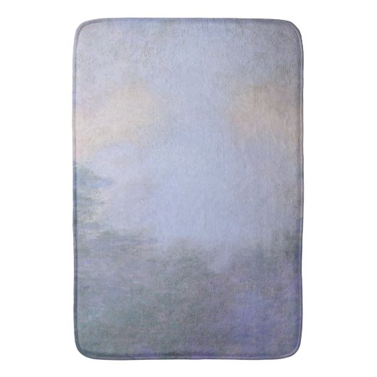 Claude MonetのGiverny近くのセーヌ川の朝 バスマット (正面縦)
