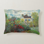 Claude Monet – アルジェンテウイルのアーティストガーデン アクセントクッション (裏面)