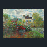 Claude Monet – アルジェンテウイルのアーティストガーデン アクリルウォールアート<br><div class="desc">アルゼンチュイルのアーティストガーデン/ダリアと庭園の一角 – クロード・モネ，キャンバス上の油,  1873</div>