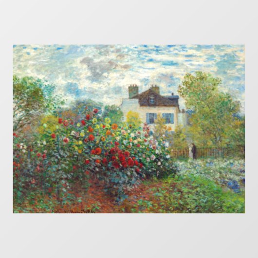 Claude Monet – アルジェンテウイルのアーティストガーデン ウィンドウサイン (シート)
