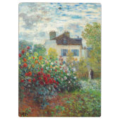 Claude Monet – アルジェンテウイルのアーティストガーデン クリップボード (裏面)