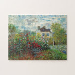 Claude Monet – アルジェンテウイルのアーティストガーデン ジグソーパズル<br><div class="desc">アルゼンチュイルのアーティストガーデン/ダリアと庭園の一角 – クロード・モネ，キャンバス上の油,  1873</div>