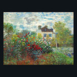 Claude Monet – アルジェンテウイルのアーティストガーデン フォトプリント<br><div class="desc">アルゼンチュイルのアーティストガーデン/ダリアと庭園の一角 – クロード・モネ，キャンバス上の油,  1873</div>
