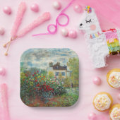 Claude Monet – アルジェンテウイルのアーティストガーデン ペーパープレート (パーティー)