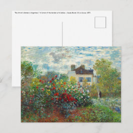 Claude Monet – アルジェンテウイルのアーティストガーデン ポストカード