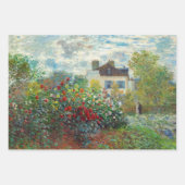 Claude Monet – アルジェンテウイルのアーティストガーデン ラッピングペーパーシート (正面3)