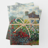 Claude Monet – アルジェンテウイルのアーティストガーデン ラッピングペーパーシート (インサイチュ)