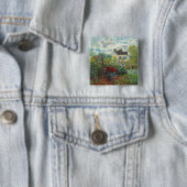 Claude Monet – アルジェンテウイルのアーティストガーデン 缶バッジ (インサイチュ)